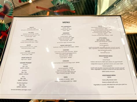 louis vuitton lounge menu